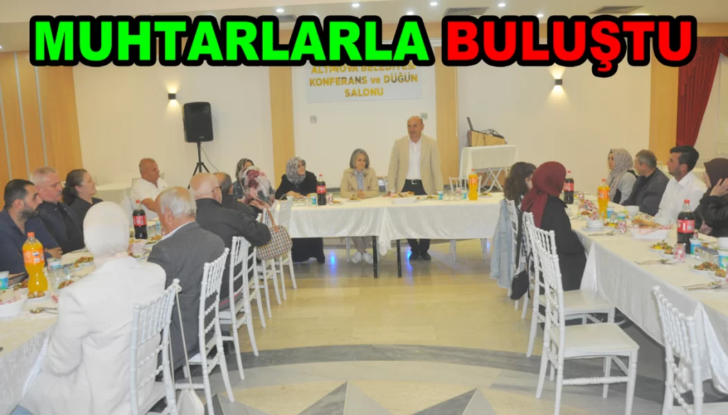 El ele vererek Altınova’yı kalkındırıyoruz
