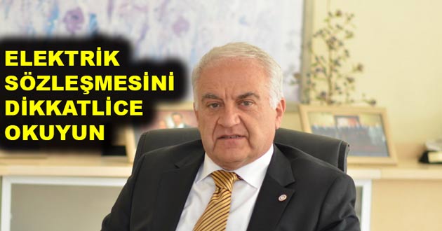 ELEKTRİK SÖZLEŞMESİNİ DİKKATLİCE OKUYUN