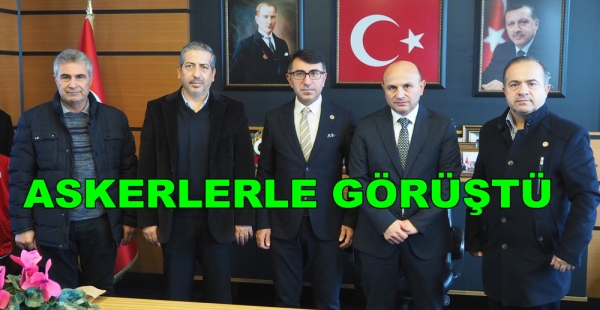 EMEKLİ ASKERLERDEN BAŞKAN ORAL’A ZİYARET