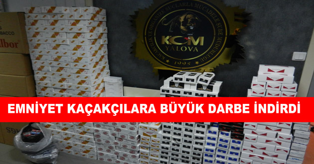 EMNİYET KAÇAKÇILARA BÜYÜK DARBE İNDİRDİ