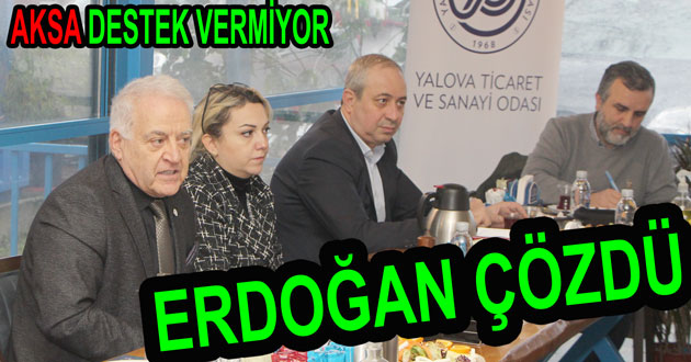 ​ERDOĞAN YALOVA DA DOW AKSA İÇİN DEVREYE GİRDİ