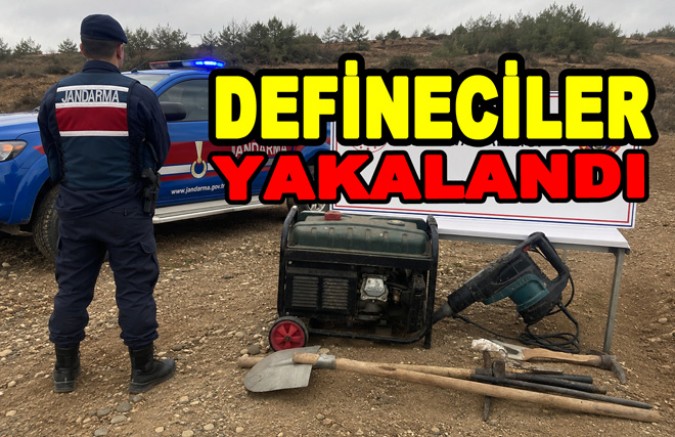 ESENKÖY KARLIK YAYLASI'NDA DEFİNECİLER YAKALANDI