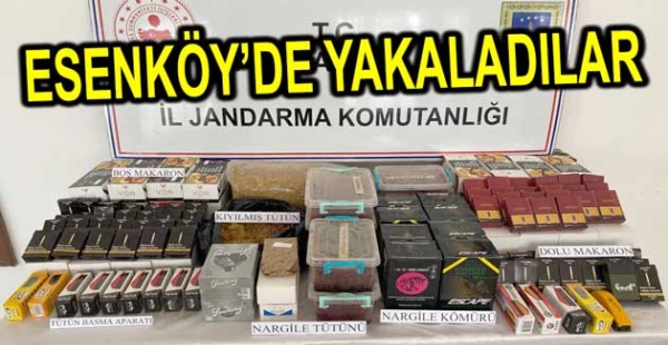 ESENKÖY'DE KAÇAK SİGARA OPERASYONU