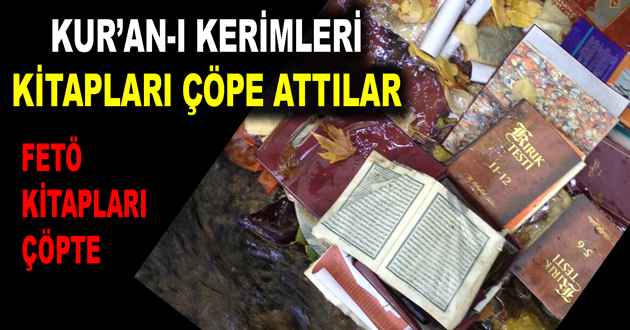 FETÖ'nün kitaplarını Safran Ormanına Attılar