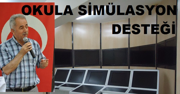 GEMİ ÖĞRENCİLERİNE SİMÜLATER DESTEĞİ