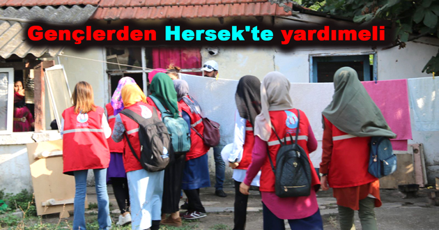 Gençlerden Hersek'te yardımeli