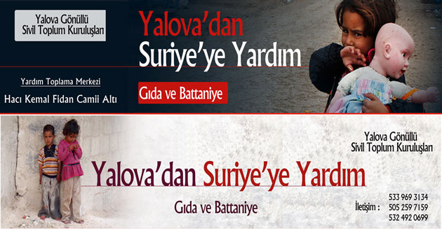 GÖNÜLDER SURİYE'YE YARDIM KAMPANYASI BAŞLATTI