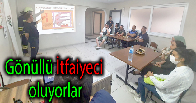 Gönüllü itfaiyecilik eğitimleri başladı