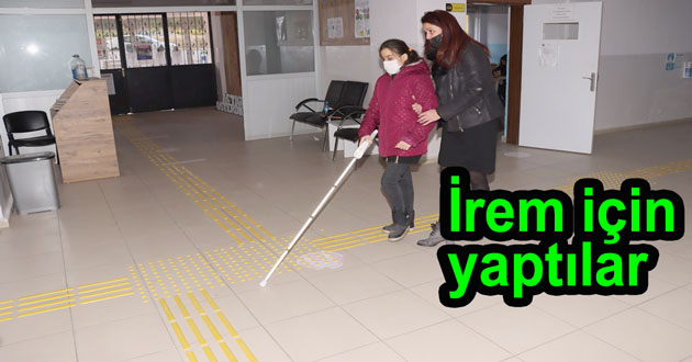 Görme engelliye görme yolu yaptılar