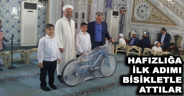 HAFIZLIĞA İLK ADIMI BİSİKLETLE ATTILAR