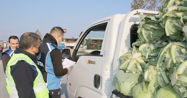 ​Hal araçları denetlendi