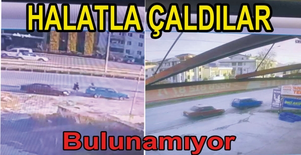 HALATLA  ARABA ÇALDILAR SERBEST BIRAKILDILAR