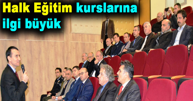 Halk Eğitim kurslarına ilgi büyük