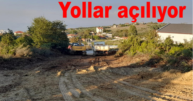 Hasanbaba yolları yapılıyor