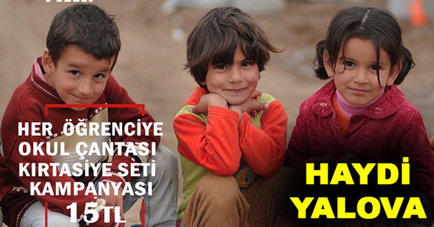 HAYDİ YALOVA CERABLUS VE El BAB' TA EĞİTİME DESTEK OLMAYA