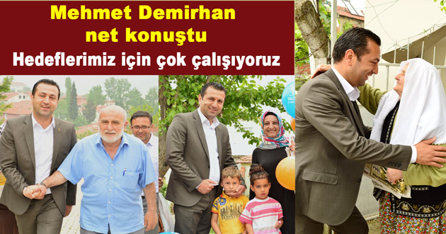 Hedeflerimiz için çok çalışıyoruz