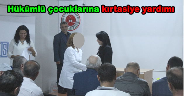 Hükümlü çocuklarına kırtasiye yardımı