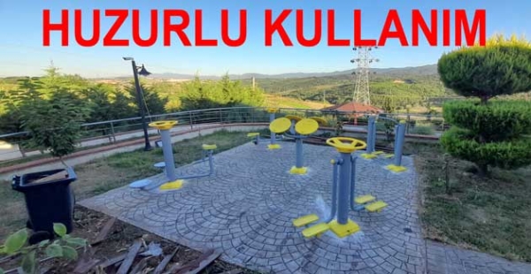 HUZUREVİNE SPOR ALETLERİ TAKILDI