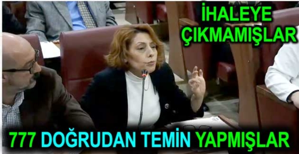 İHALEYE ÇIKMADILAR DOĞRUDAN TEMİN İLE ALDILAR