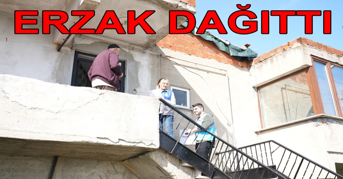 İHTİYAÇ SAHİPLERİNE ERZAK DESTEĞİ GELDİ