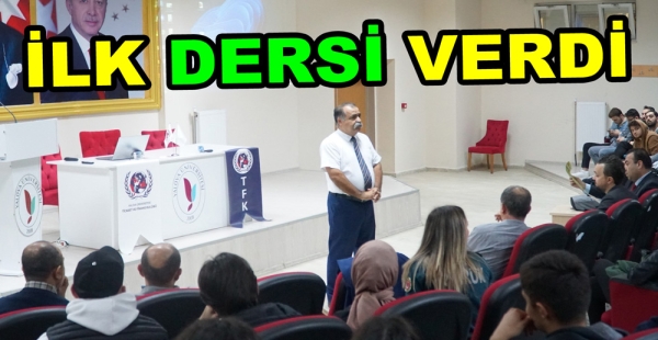 İLK DERS GÜMRÜK MÜDÜRÜNDEN