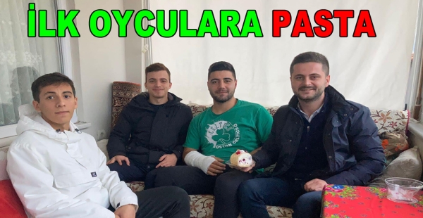İLK OY KULLANACAKLARA PASTA