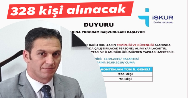 İşkur 328 işçi alacak