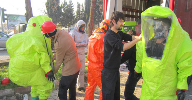 İTFAİYE ÖĞRENCİLERİ TATBİKATA GİTTİ