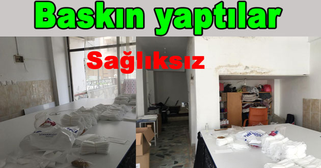 İzinsiz maske üretenlere baskın yapıldı