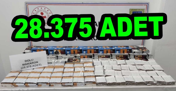 JANDARMADAN KAÇAK SİGARA OPERASYONU