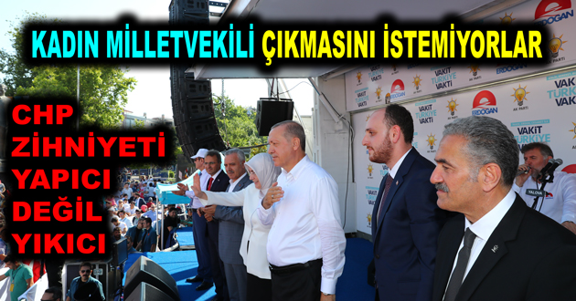 KADIN MİLLETVEKİLİ ÇIKMASINI İSTEMİYORLAR