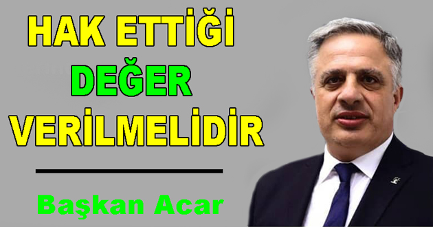 Kadına değer verilmelidir