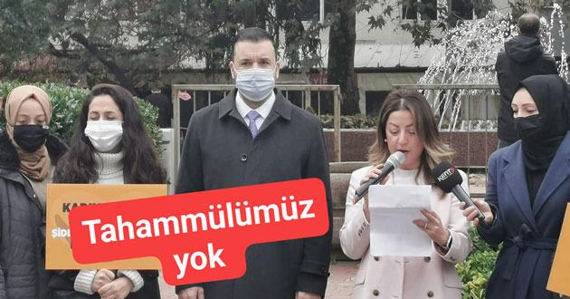 KADINA ŞİDDETE TAHAMMÜLÜMÜZ YOK!!