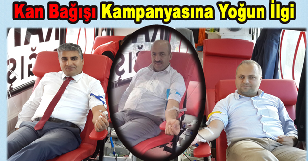 Kan Bağışı Kampanyasına Yoğun İlgi