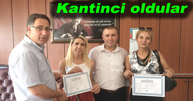 Kantinciler belgelerini aldı