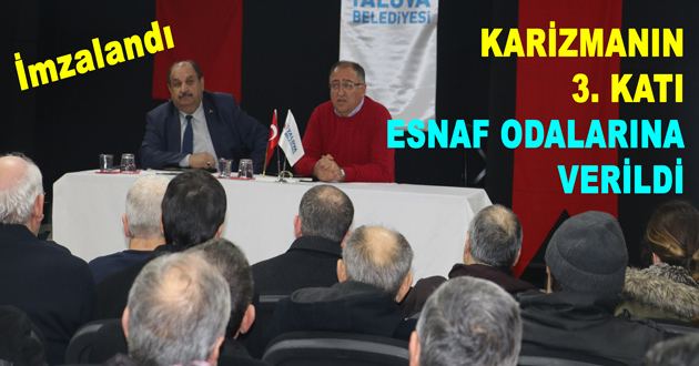 KARİZMANIN 3. KATI ESNAF ODALARINA VERİLDİ