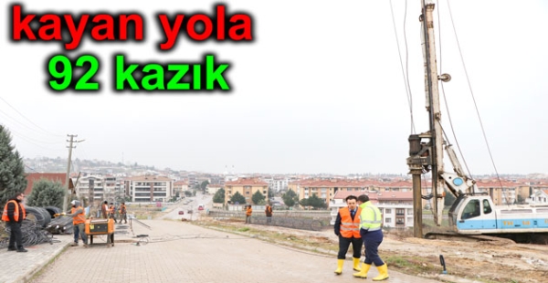 Kayan yol yapılmaya başladı