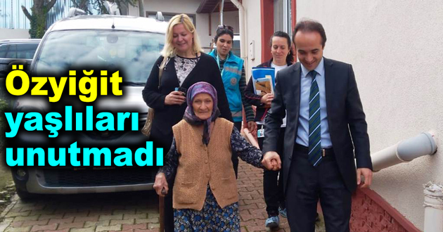 Kaymakam Özyiğit yaşlıları unutmadı