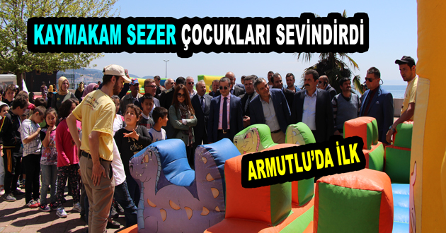KAYMAKAM SEZER ÇOCUKLARI SEVİNDİRDİ