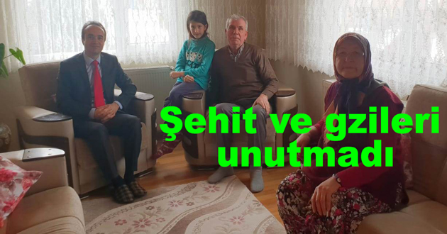 Kaymakamdan şehit ailelerine ziyaret