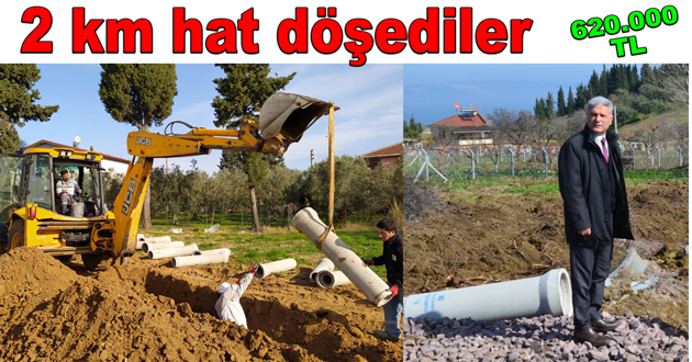 Kaytazdere de kanalizyon bitiyor