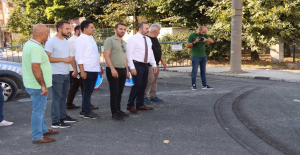 KEMERKÖPRÜDE ASFALTLANIYOR