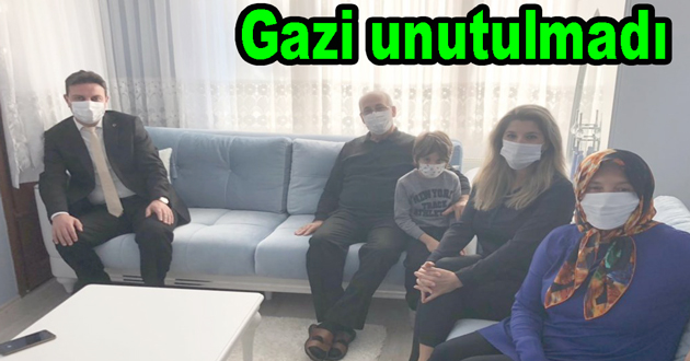 Kıbrıs gazisine ziyaret