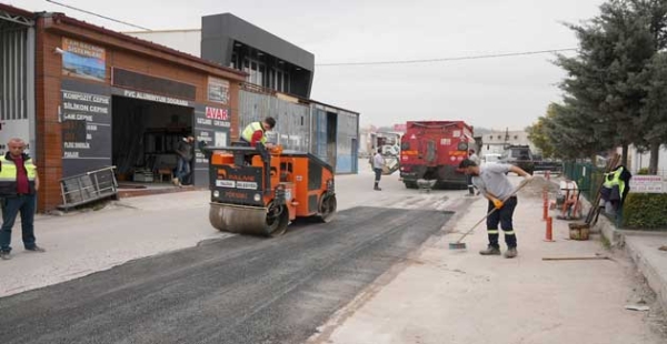 KİRAZLI SANAYİ YOLLARI YAPILIYOR