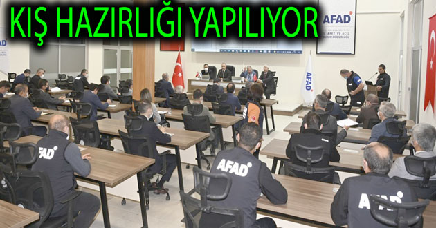 Kış tedbirleri görüşüldü