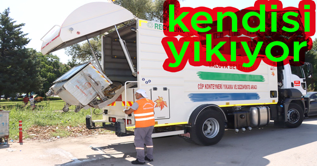 ​Konteynerler yıkanıyor