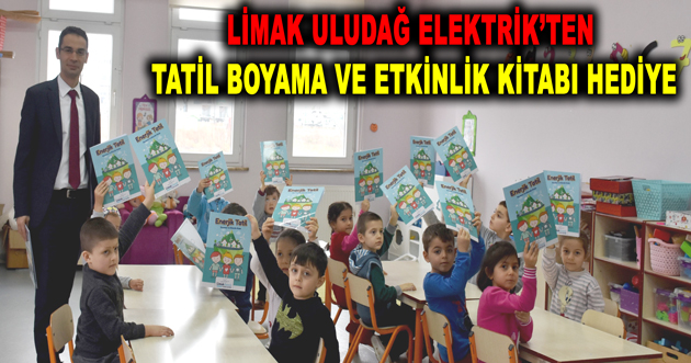 LİMAK ULUDAĞ ELEKTRİK’TEN TATİL BOYAMA VE ETKİNLİK KİTABI HEDİYE