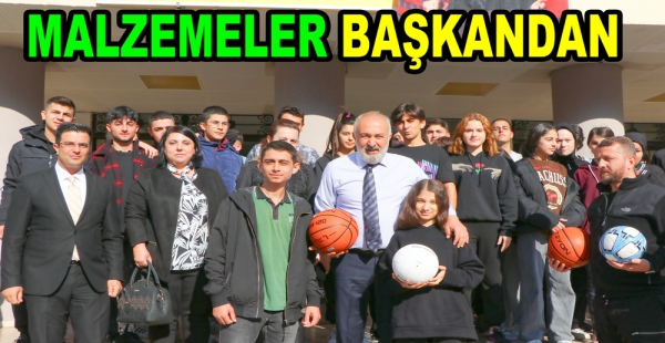 LİSE ÖĞRENCİLERİNE SPOR MALZEMESİ SİLPAGAR’DAN