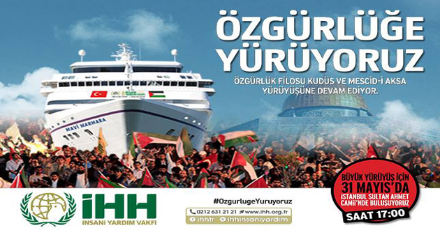 MAVİ MARMARA İÇİN ÜCRETSİZ GEMİ KALDIRILACAK