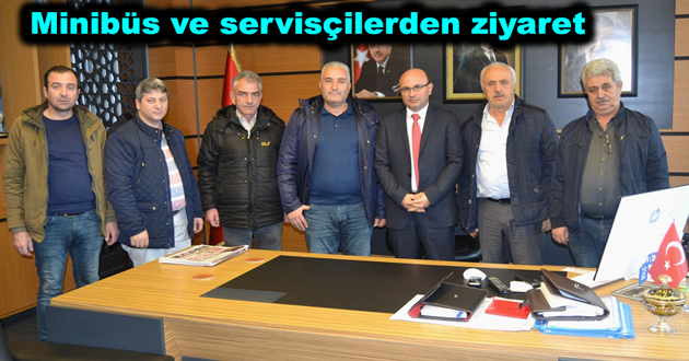 Minibüs ve servisçilerden ziyaret